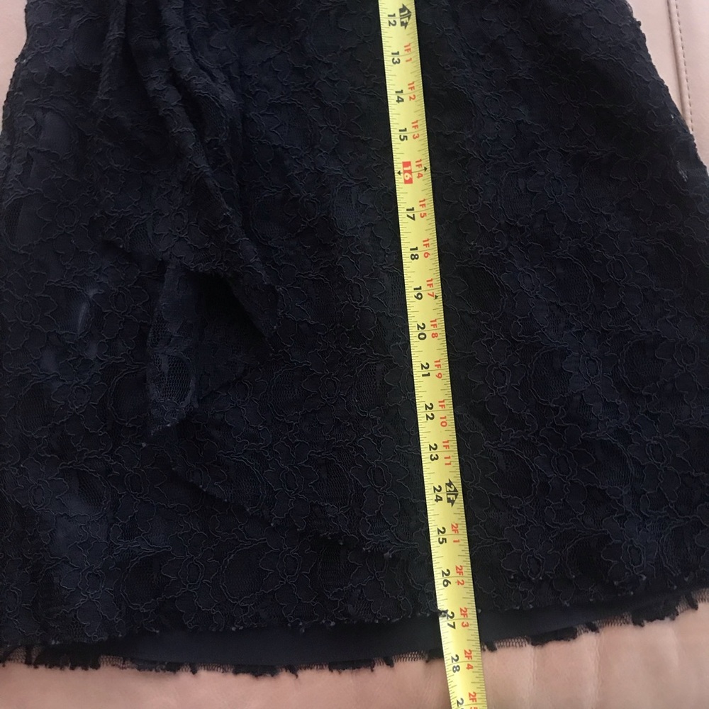 Express black strapless dress, lace overlay, sz 6 - Picture 7 of 8